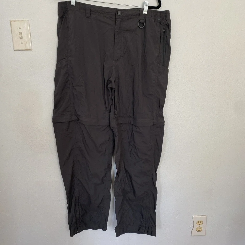 The North Face Pants Mens Extra Large TG Gray Convertible‎ Nylon Outdoor Hiking